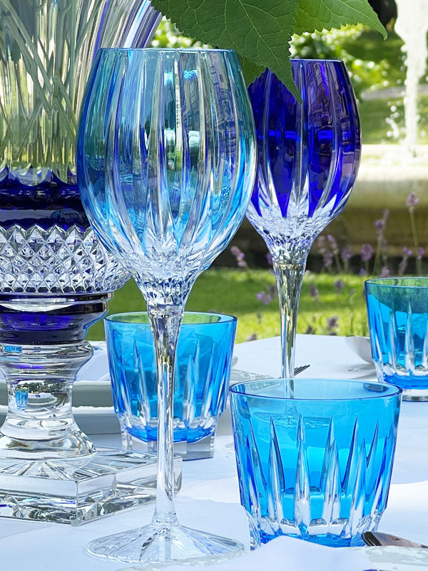 Light Blue Stemware