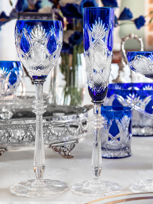 Blue Stemware