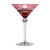 Proinnseas Golden Red Martini Glass