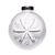 Snow Crystals Frosty Ball Ornament 2.9 in