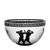 Olympics V Double Cased Black Bowl 7.9 in