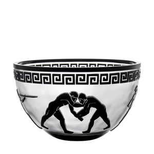 Olympics V Double Cased Black Bowl 7.9 in