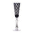 Stars Black Champagne Flute