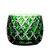 Stars Green Votive 3.5 in