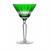 Fabergé Na Zdorovye Green Martini Glass