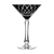 Stars Black Martini Glass