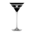 Glen Plaid Black Martini Glass