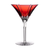 Castille Golden Red Martini Glass 1st Edition