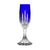 Cristal de Paris Avoriaz Blue Champagne Flute