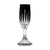 Cristal de Paris Avoriaz Black Champagne Flute